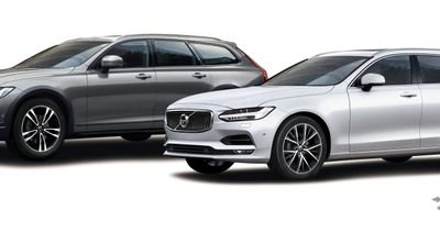 V90 D4 ノルディック エディション（手前）とV90クロスカントリー D4 AWD ノルディック エディション（奥）