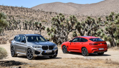 BMW X3M（向かって左）とX4M