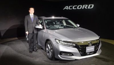 ホンダ　新型アコードの開発責任者である本田技術研究所の宮原哲也主任研究員