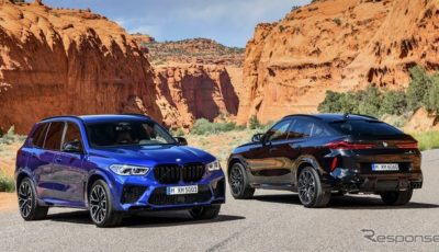 BMW X5Mパフォーマンス（左）とX6Mパフォーマンス