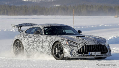 メルセデス AMG GT R ブラックシリーズ開発車両（スクープ写真）