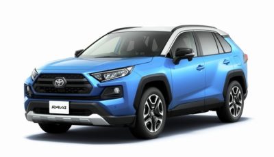 トヨタ RAV4 アドベンチャー（アッシュグレーメタリック×シアンメタリック）