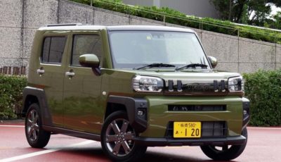 発売後1ヶ月で1万8000台もの受注を獲得した新型タフト。写真はGターボ2WD