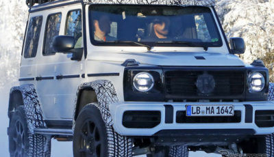 メルセデスベンツ Gクラス 4×4スクエアード 次期型プロトタイプ（スクープ写真）