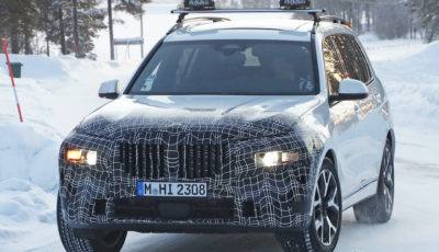 BMW X7 改良新型プロトタイプ（スクープ写真）