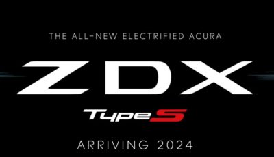 アキュラ初のEV『ZDX』のロゴ。スポーティな「タイプS」も設定