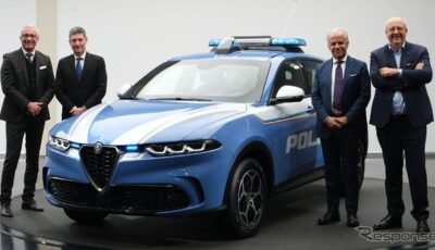 アルファロメオ・トナーレ・ハイブリッド のイタリア国家警察ポリスカー仕様