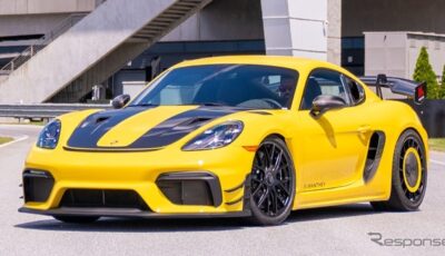 ポルシェ 718 ケイマン GT4 RS の「マンタイキット」装着車